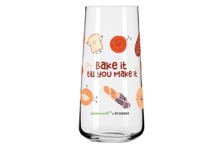 Wochenmarkt24 Trinkglas Limited Edition "Bake it" Wochenmarkt24 Trinkglas Limited Edition "Bake it"