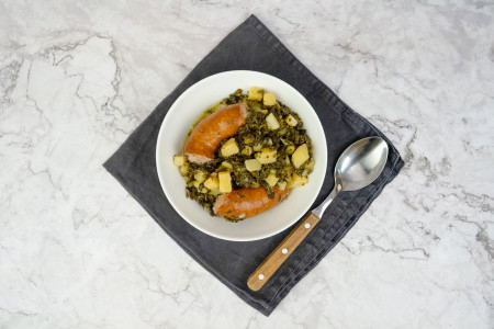 Opa´s Grünkohleintopf mit Kohlwurst