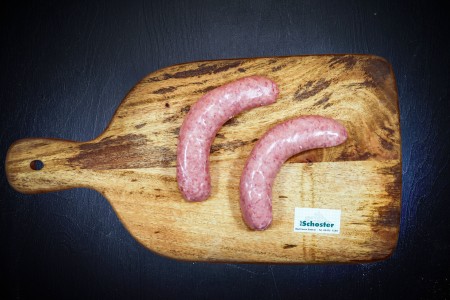 Frische Bratwurst vom Strohschwein