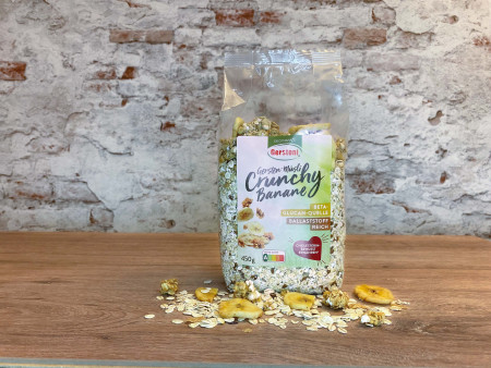 Gersten-Müsli Crunchy Banane, ballaststoffreich Gersten-Müsli Crunchy Banane, ballaststoffreich