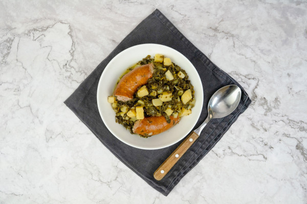 Opa´s Grünkohleintopf mit Kohlwurst