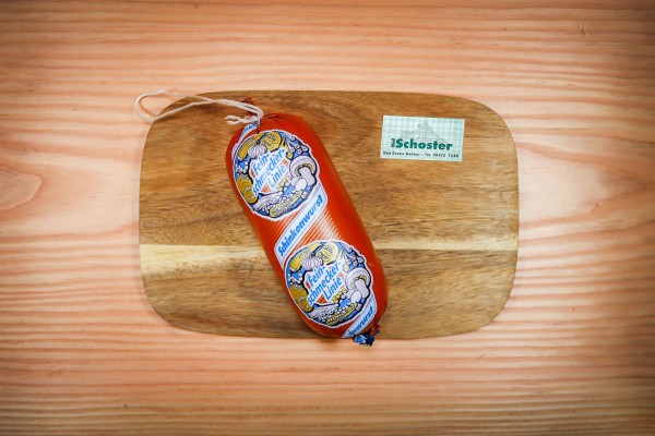 Fleischwurst am Stück vom Strohschwein