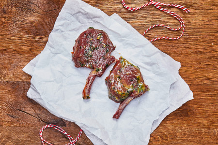 Hirschkalbkaree mit Bärlauch-Marinade