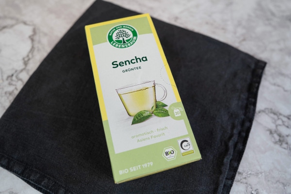 Bio Sencha Grüntee im Teebeutel